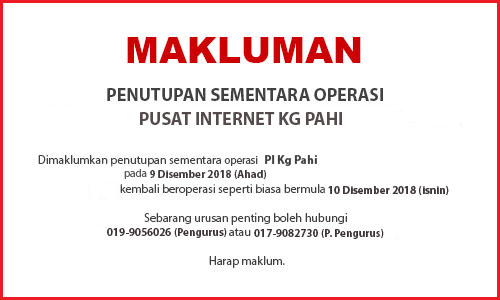 NOTIS PENUTUPAN PI dis
