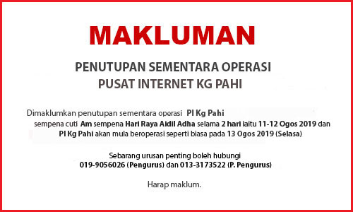 NOTIS PENUTUPAN PI haji