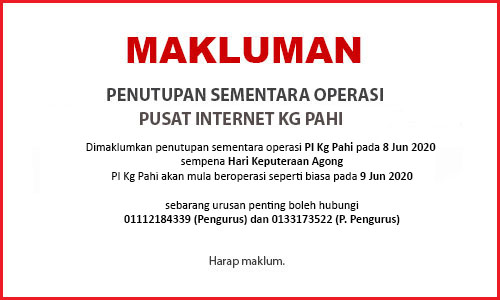 NOTIS PENUTUPAN PI AGUNG 20