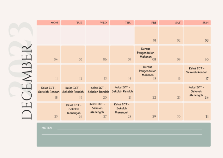 Creamy Minimalist Calendar 2023 Planner 1