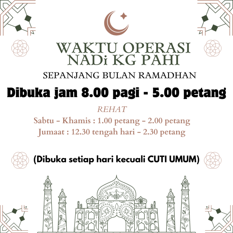 WAKTU OPERASI NADI KG PAHI